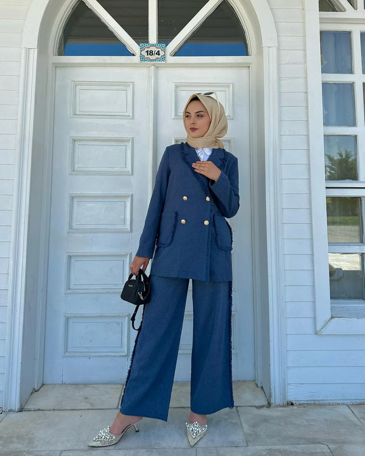 Yüksek Bel Wide Leg Pantolon