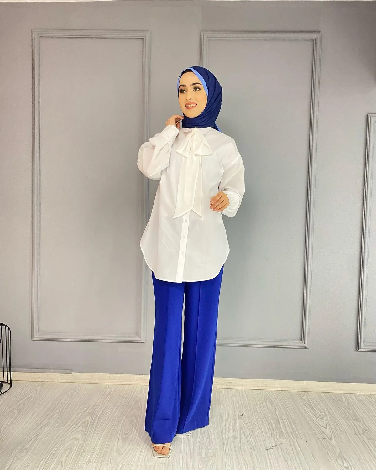 Yüksek Bel Wide Leg Pantolon
